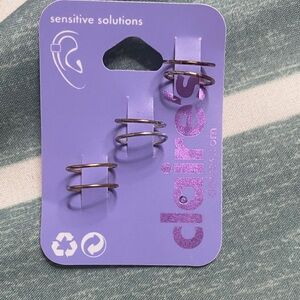3/$12 Claire's Gold, Silver and Rose Gold Ear Cuffs Set